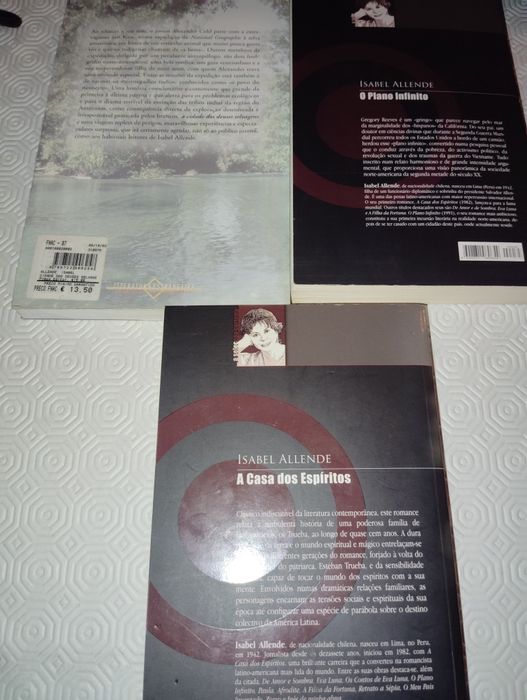 Livros de Romance de Isabel Allende Usados