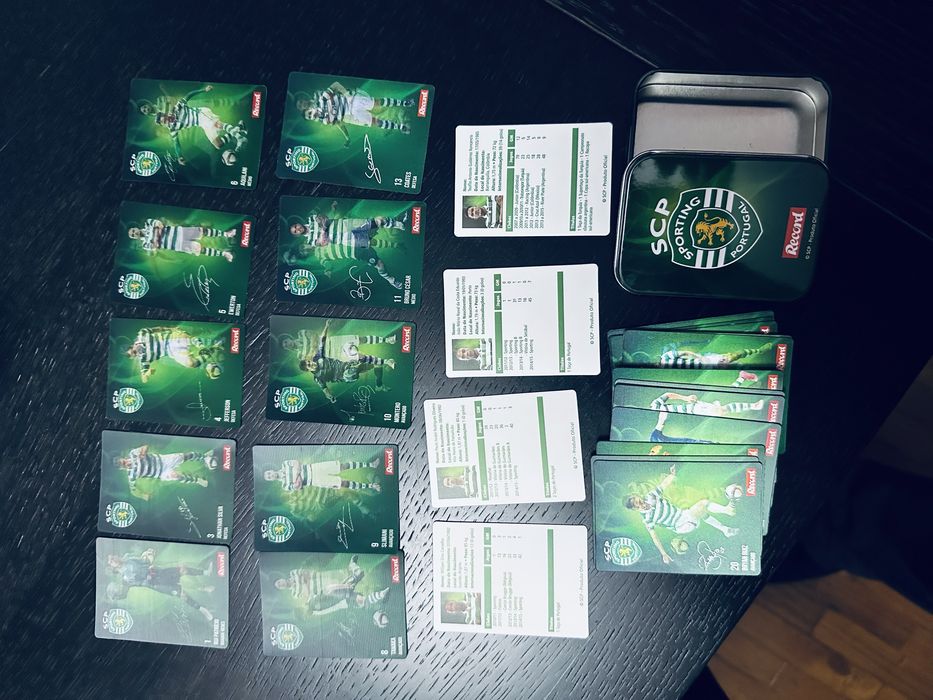 Coleçao de cartas em 3D Sporting