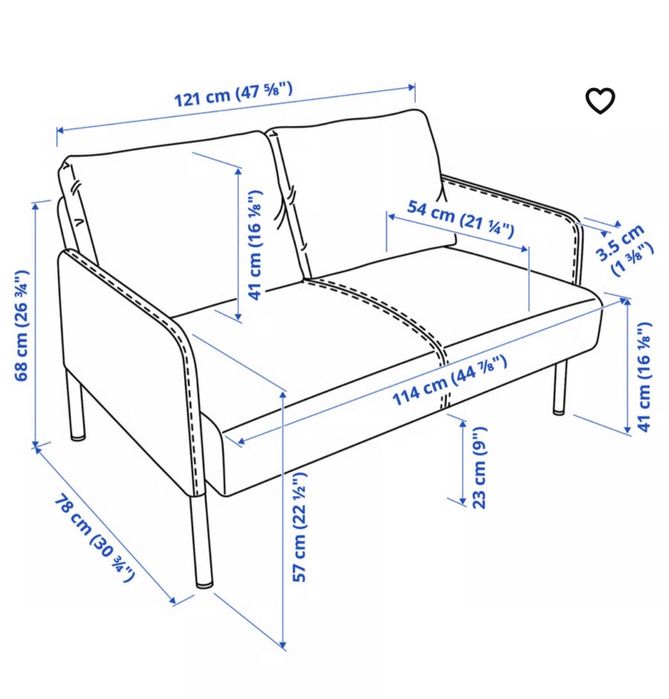 Sofá IKEA (2 lugares)