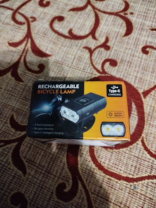 Акумуляторний вело фанарик 6 режимів підсвітки