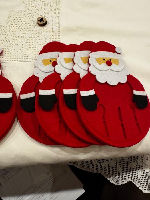 Porta talheres natalício! Novos! Oportunidade!