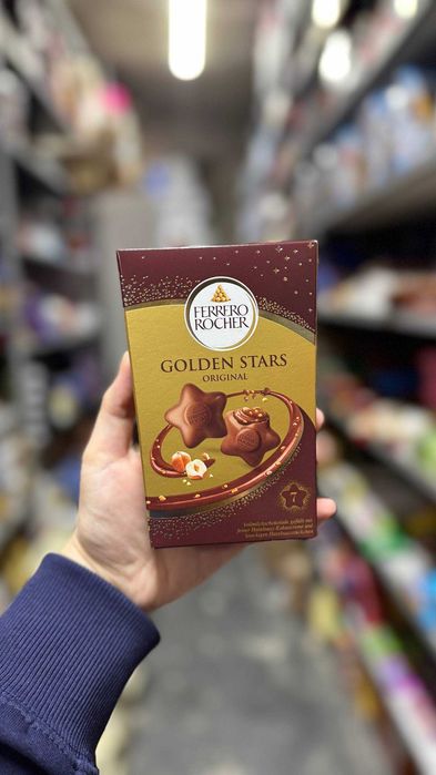 Шоколадні цукерки Ferrero Rocher Golden Stars з горіхом 80.5 г