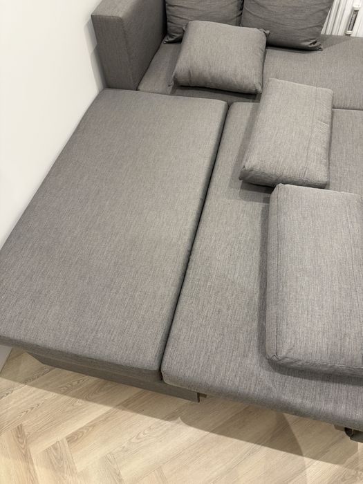 Narożnik rozkładany szary