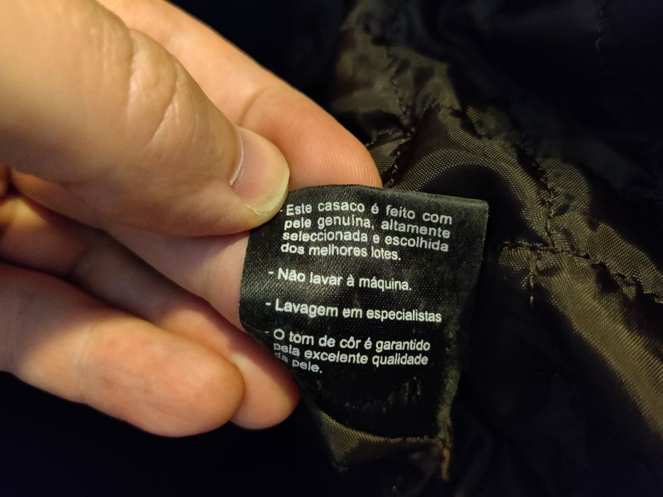 Vendo blusão de homem em pele