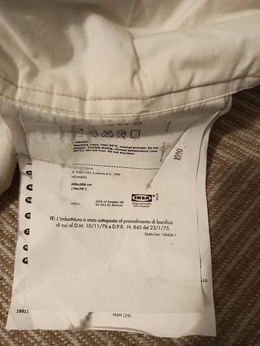 Ковдра натуральна пухова Ікеа