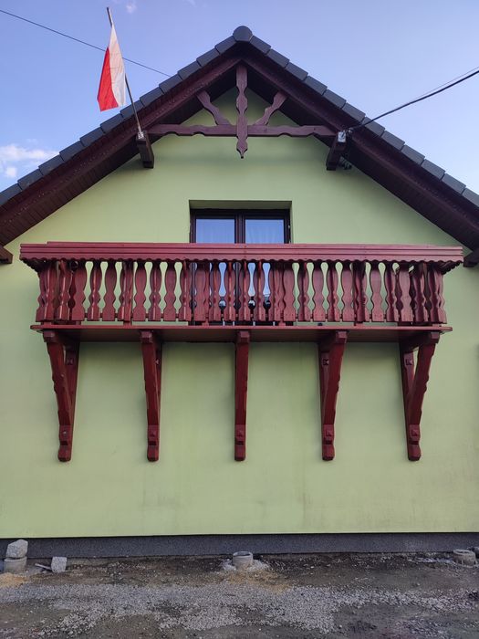 Balkon drewniany gotowy
