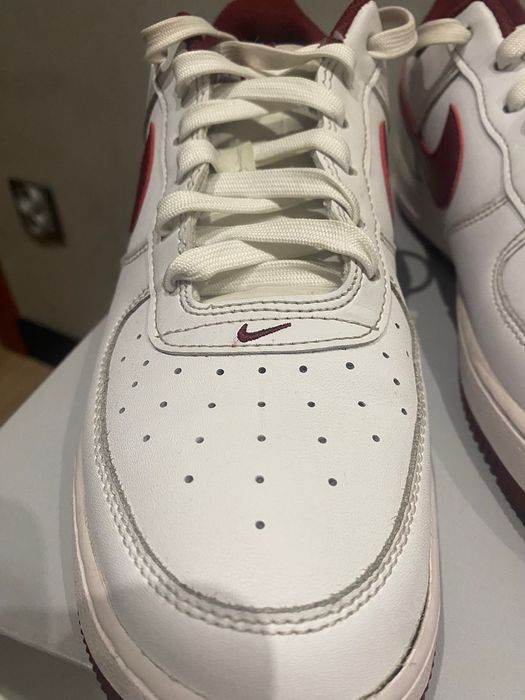 Buty Nike bialo bordowe