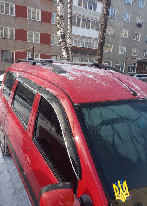 Комплект JA Q4 - KV 5 Аеро Перекладини SY5-G8 на рейлінги Dacia logan