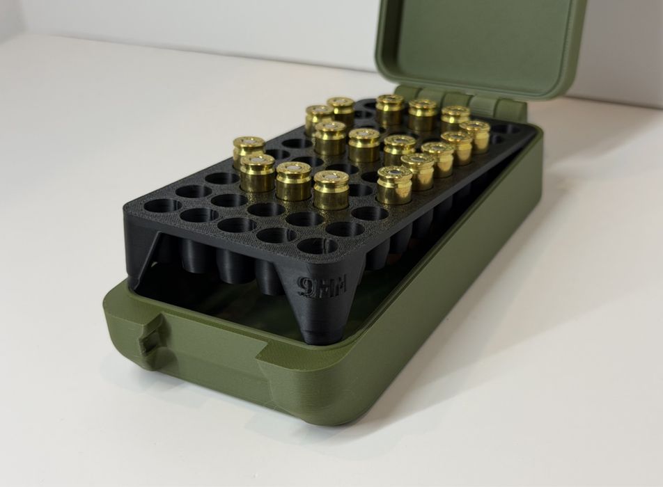 Caixa para Munição 9mm - 50 Balas