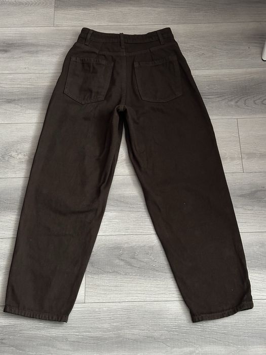 Жіночі коричневі джинси-мом