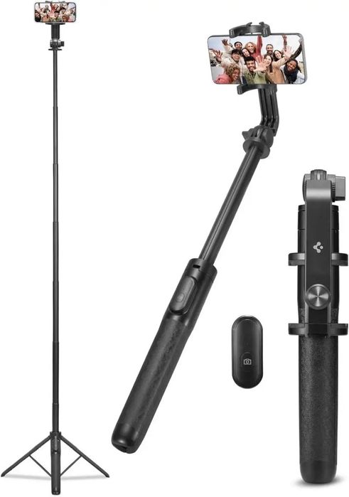 Штатив для селфи Spigen Selfie Stick Tripod S560W (1.6M), Black (AMP05813)