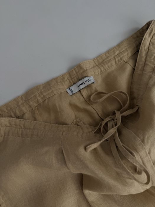 Лляні брюки Mango L-XL