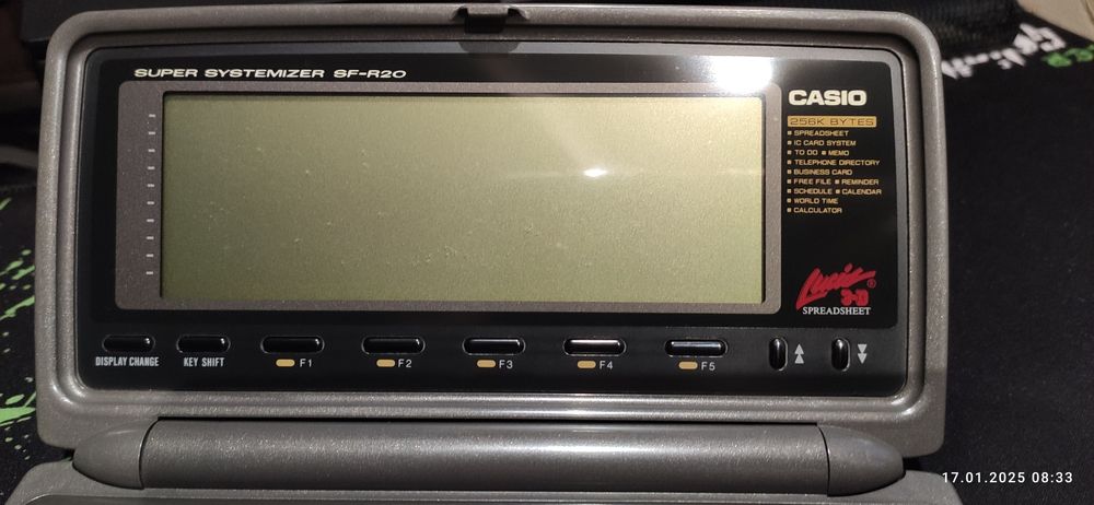 Super sistemizer casio sf-r20