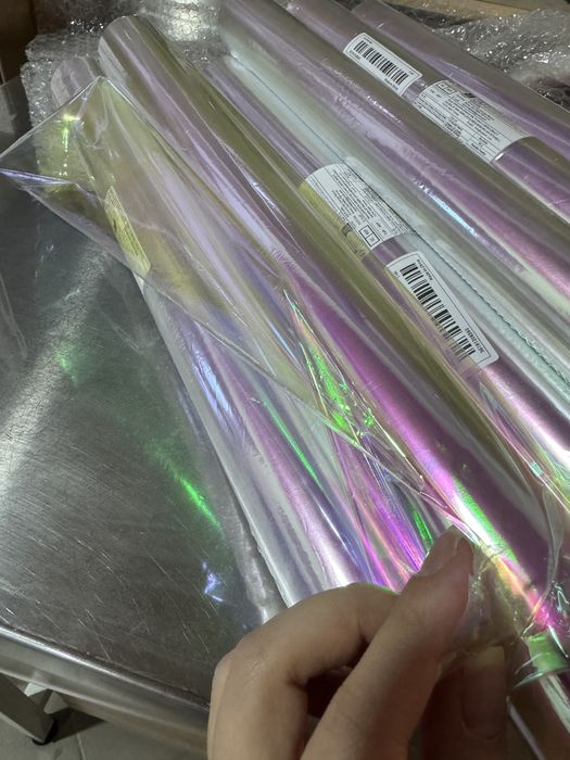 Упаковка, калька радужная, бензиновле пятно 10метров