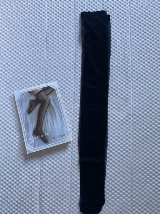 Pończochy czarne 150-170cm S M uni