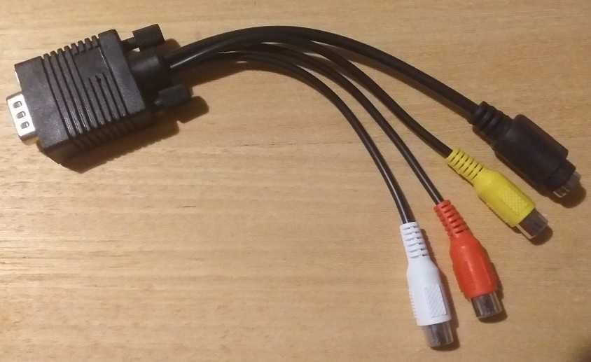 Адаптер VGA-RCA монітор т2 камера відеоспостереження AV тюльпани
