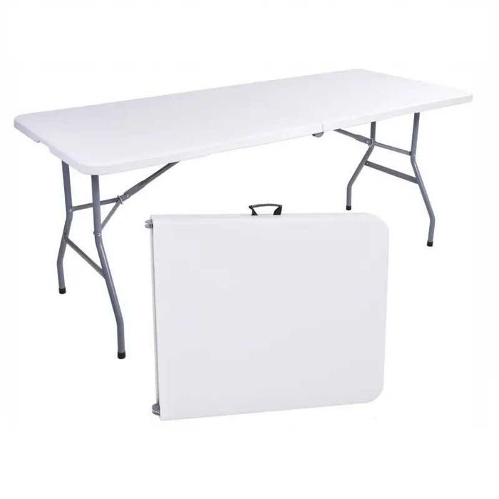 Стіл садовий розкладний Ecarla SC02 180см БІЛИЙ (180х70х74см)