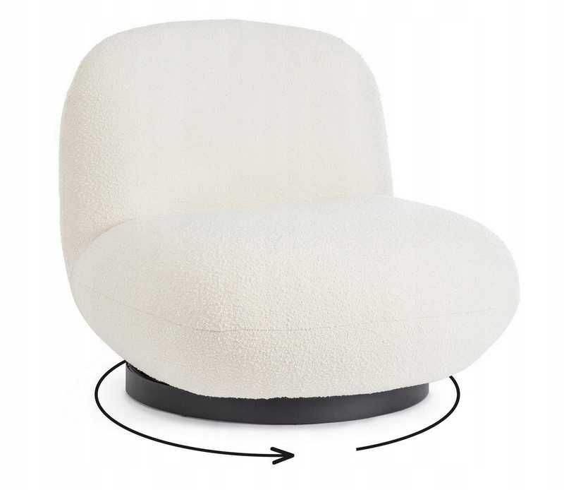Designerski obrotowy fotel Margot 360° Boucle Bizzotto / Kolory