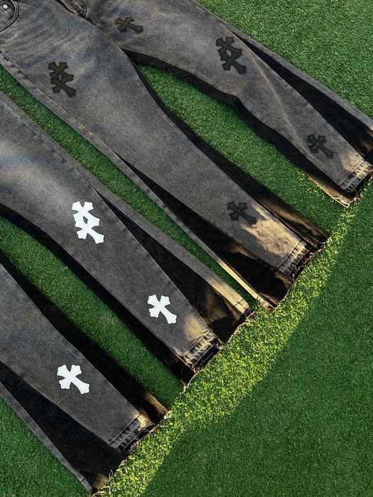 ‼️SALE‼️ Джинси Chrome hearts x Gallery dept (Flared,флеред,кльош)