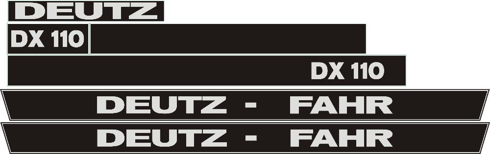 Naklejki Deutz Fahr DX 85 3.60 Agro prima 6.06 DX 4.30 160 4.50 3.90