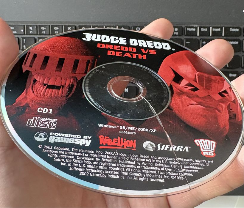 SLD - Judge dredd - dredd vs death gra PC Uszkodzona