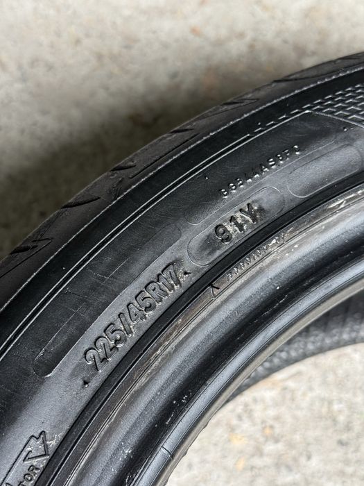 225/45/17 Goodyear комплект склад шини б/у літо резина