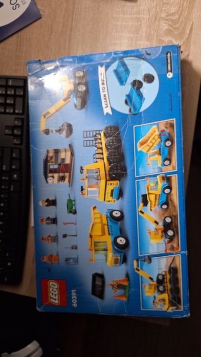 Klocki Lego city ciężarówki i dźwig budowlany