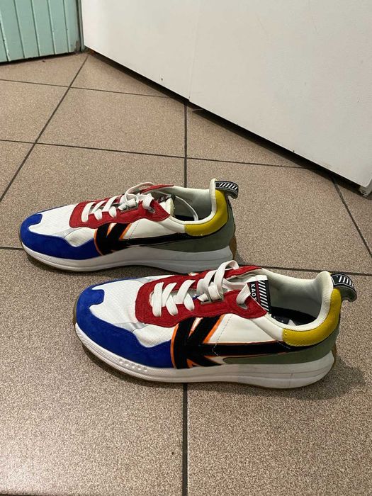Kaotiko Retro Running męskie sneakersy 43 wielokolorowe zamszowe buty sportowe miejskie AK006-05-2600