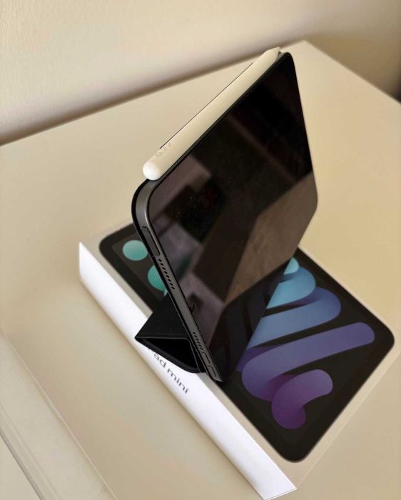 tablet apple ipad mini 6 com apple pencil e capa magnética