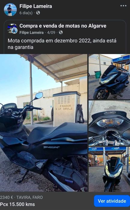 Pcx 15.500kms 2400€