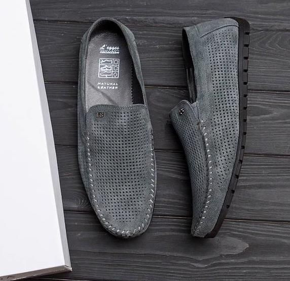 Чоловічі літні мокасини шкіряні, мужские мокасины кожаные летние туфли