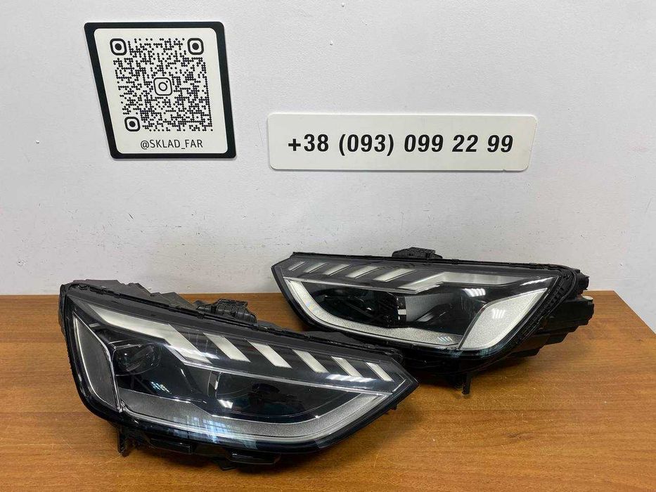 Фара фари Audi A4B9 rest Full led 2019+ ауді лед А4 Б9 рест  Trade-in
