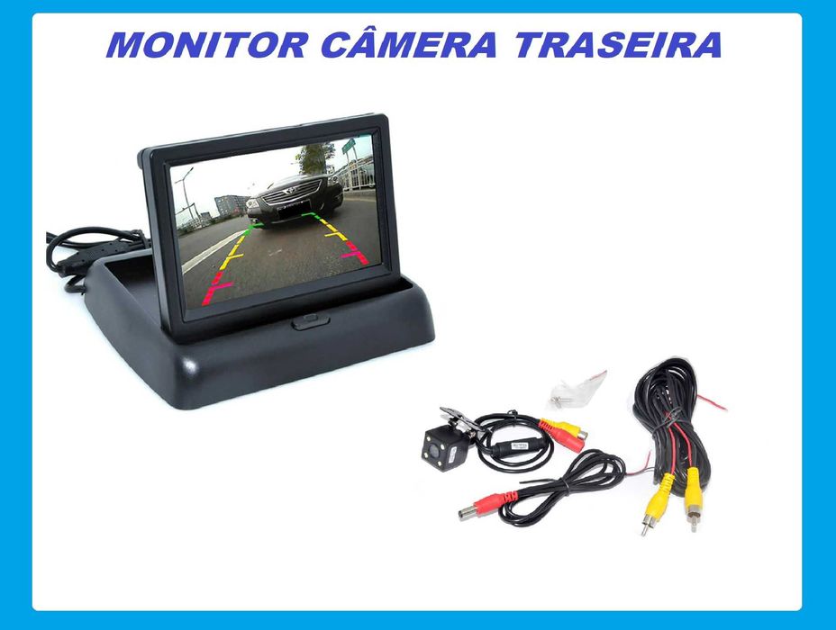 Monitor Para Câmera Traseira Retráctil