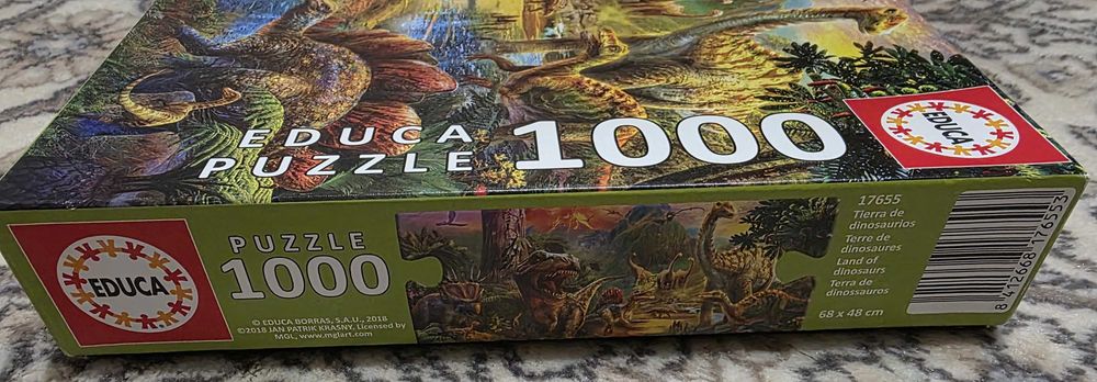 Educa puzzle 1000 el. Terytorium dinozaurów