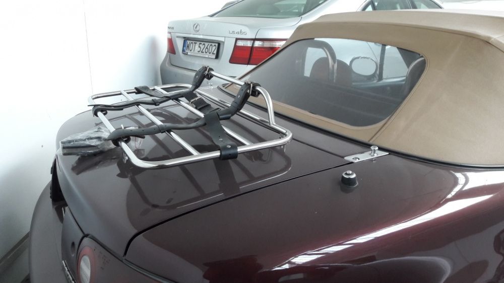Bagażnik chrom na klapę Mazda MX5 z pasami mocującymi