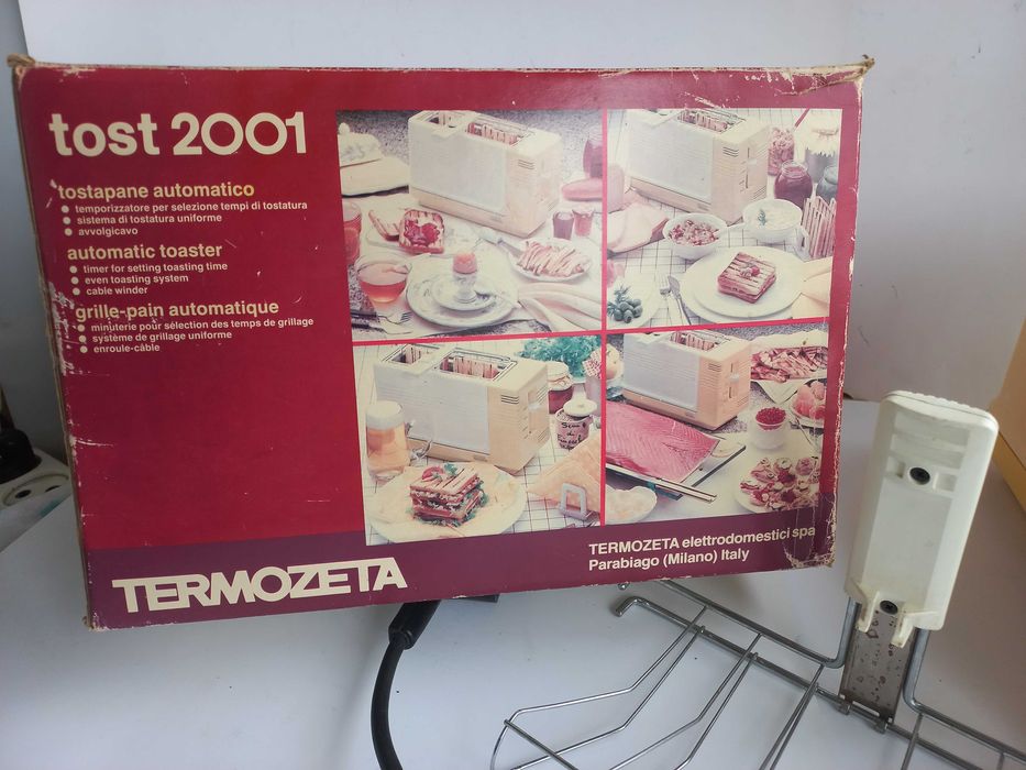 Тостер TERMOZETA Tost2001 Компактний кухонний прилад Зроблено в Італії