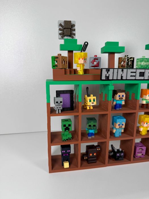Стенд Тримач для Фігурок Kinder Joy Minecraft з Гри Майнкрафт Полиця