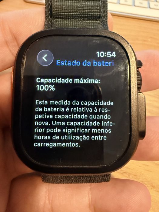Vendo Apple Watch Ultra 2 Black Titanium 49mm em excelente estado, sem riscos e com muito pouco uso