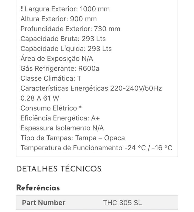 Arca frigorifica congeladora frigorifico congelador fricon 290Lts
