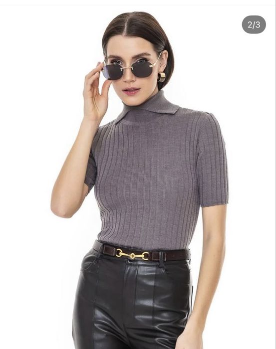 Жіночий гольф «Американка» Сірий