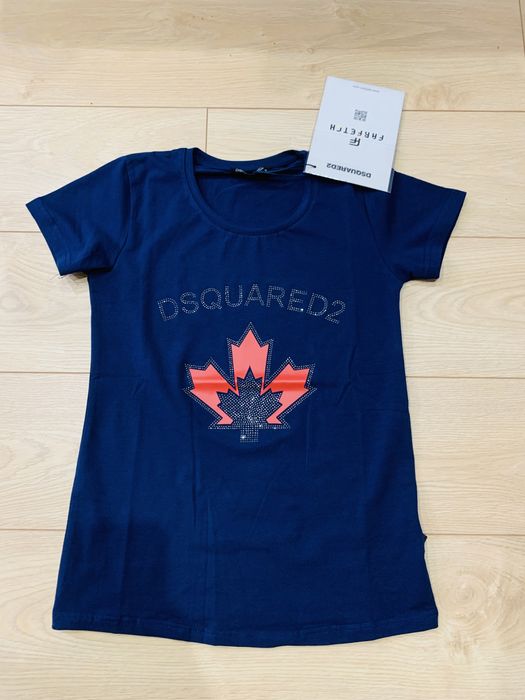 Dsquared 2 koszulka t-shirt cyrkonie m