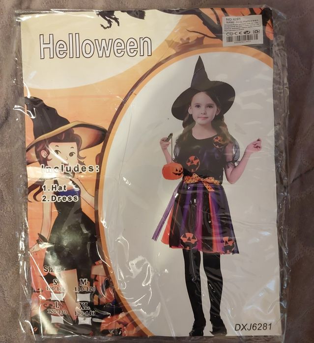 Strój czarownicy Halloween