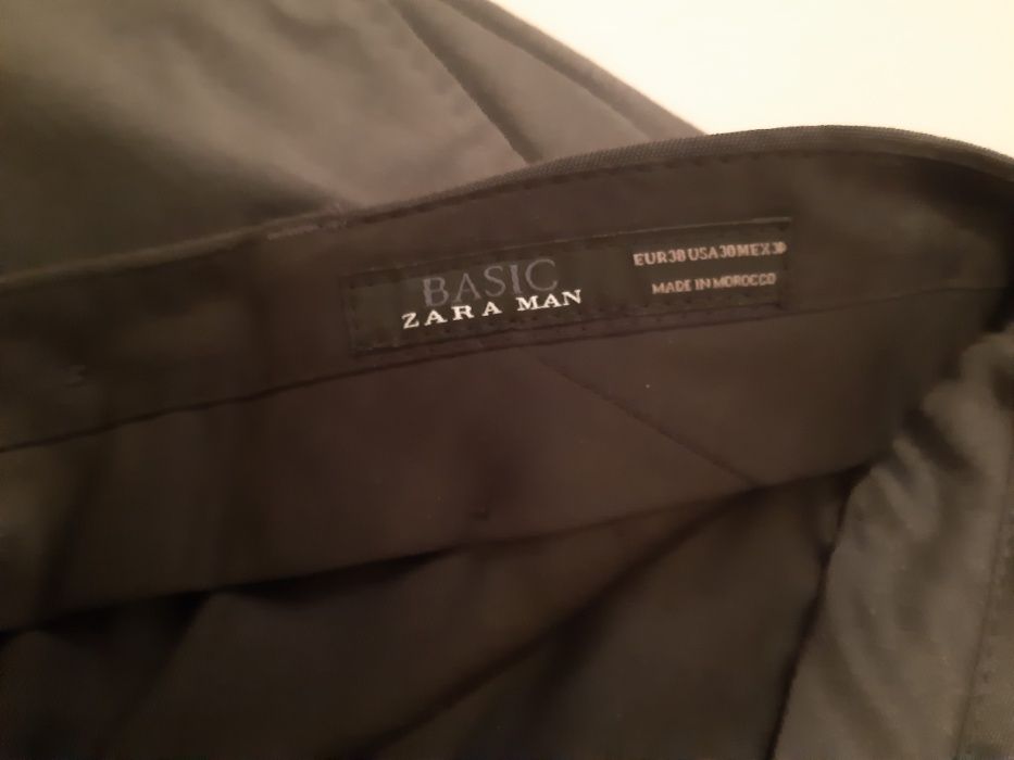 spodnie zara man basic 38