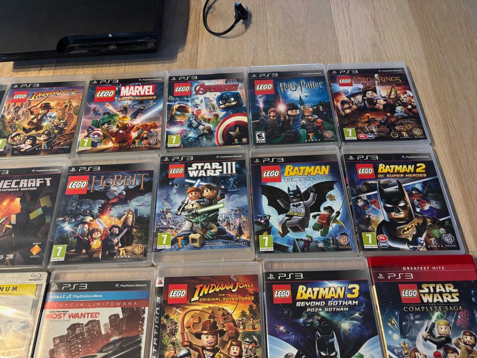 Konsola Sony PS3 slim, 27 gier, eye kamera, pad