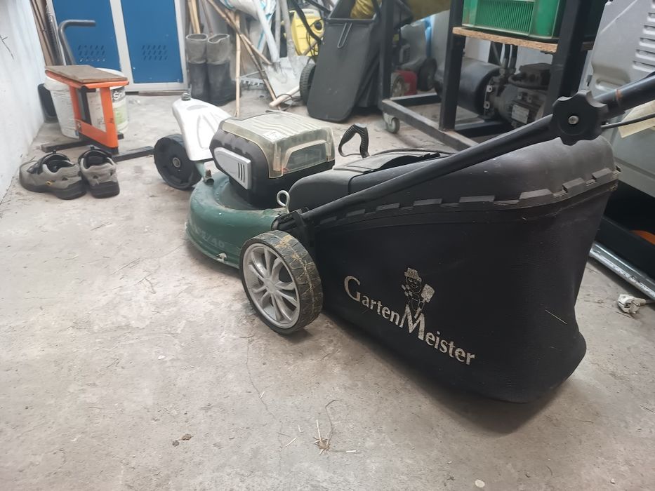 Kosiarka elektryczna Garten Meister 3 koła mała zwinna akumulatorowa