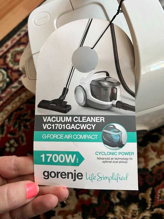Пилосос Gorenje VC1701GACWCY Новий