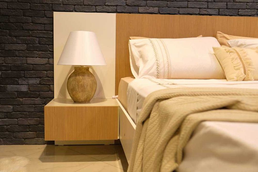 Conjunto Quarto Completo Casal Novo | Cama Roupeiro Cómoda Mesa