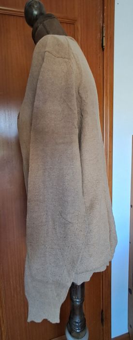 Pullover Homem Giovanni Galli (Tam. 50 / M-L) – 80% Lã Bege/Camel