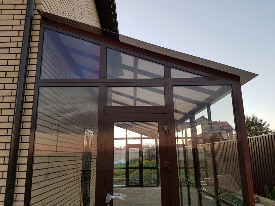 Монолитный поликарбонат 3мм Бронза (Навесы, Беседки, Террасы, Веранды)