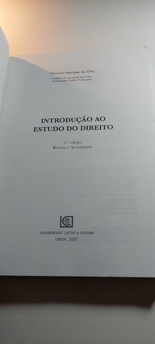 Introdução ao Estudo do Direito - Germano Marques da Silva
